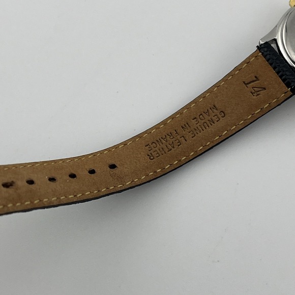 Bulova Hersey's Watch‎ Women 25mm Case Black Leather Band- New Battery - Picture 9 of 9